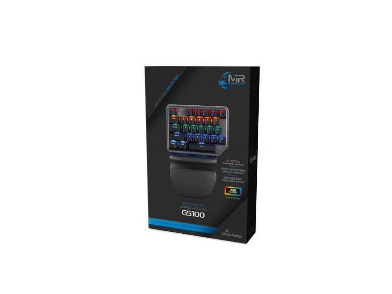 MediaRange wired mechanical Gaming pad with RGB-effect (MRGS100)