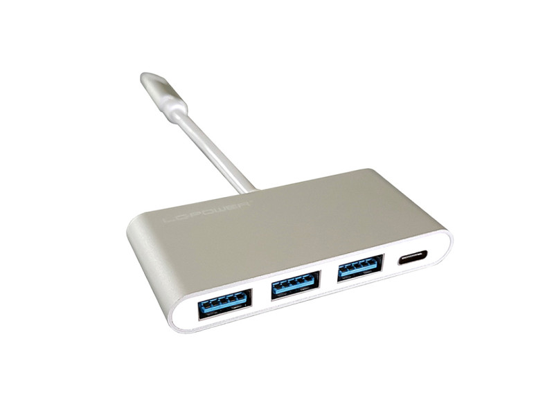 LC-Power USB 3.0 Hub 3 -Port USB-C(Silver) ( LC-HUB-C-PD-2) ( LCHUB-C-PD-2)