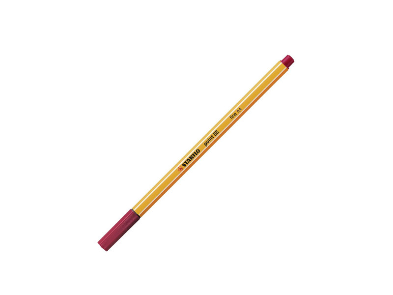 Μαρκαδόρος Σχεδίου STABILO Point 88 0.4 mm (Deep Red) (88/50)