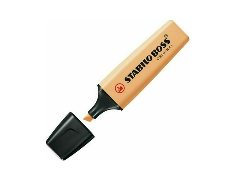 Μαρκαδόρος Υπογράμμισης STABILO BOSS 2 & 5mm (Pastel Pale Orange) (70/125) (STB70/125)