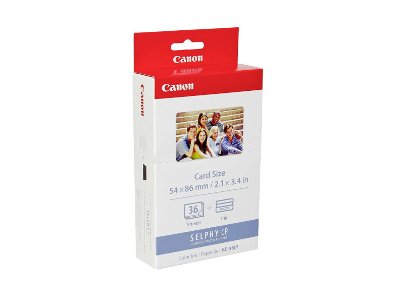 Canon KC-36IP Colour Ink & Paper Set Credit Card Size 36prints (7739A001) (CAN-KC36IP)