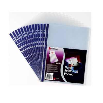 Rexel Ζελατίνα 12233 Blue Top (4 x 25τμχ) (12233BLT) (REX12233BLT)