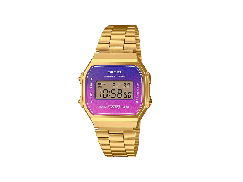 Casio Vintage Ψηφιακό Ρολόι Χρονογράφος Μπαταρίας με Μεταλλικό Μπρασελέ Χρυσό (ITA168WERG-2AEF) (CASITA168WERG2AEF)
